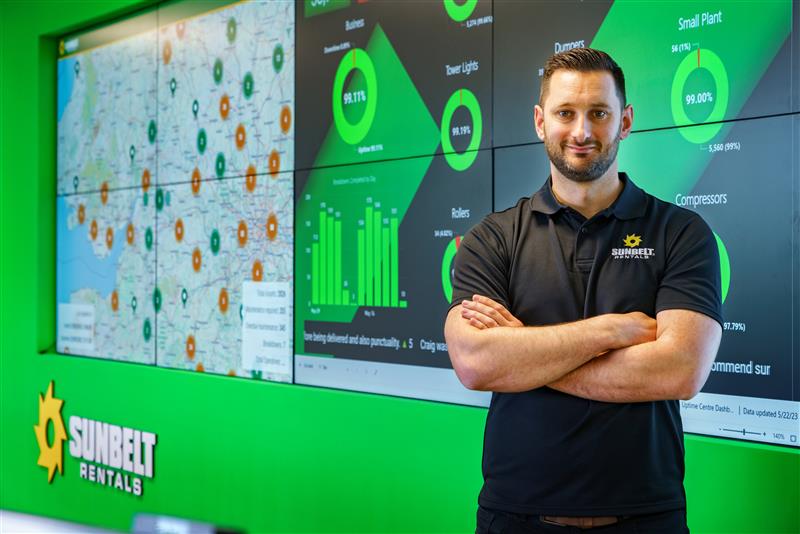 Sunbelt Rentals e Trackunit estendono la collaborazione per il monitoraggio delle attrezzature statiche