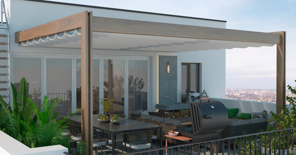 Rivoluziona la tua terrazza: pergola bioclimatica e veranda aperta per comfort e funzionalità