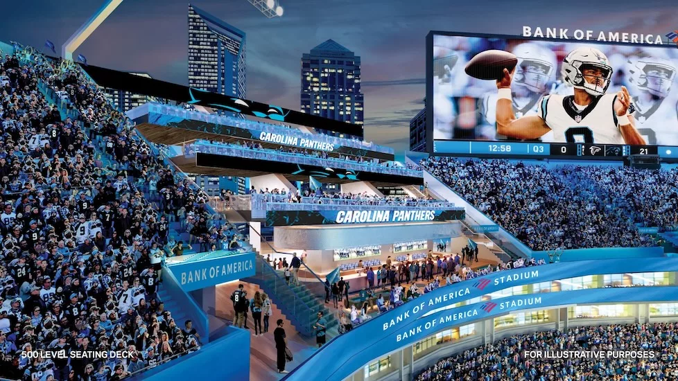 Charlotte investe 800 milioni di dollari per rinnovare lo stadio dei Panthers