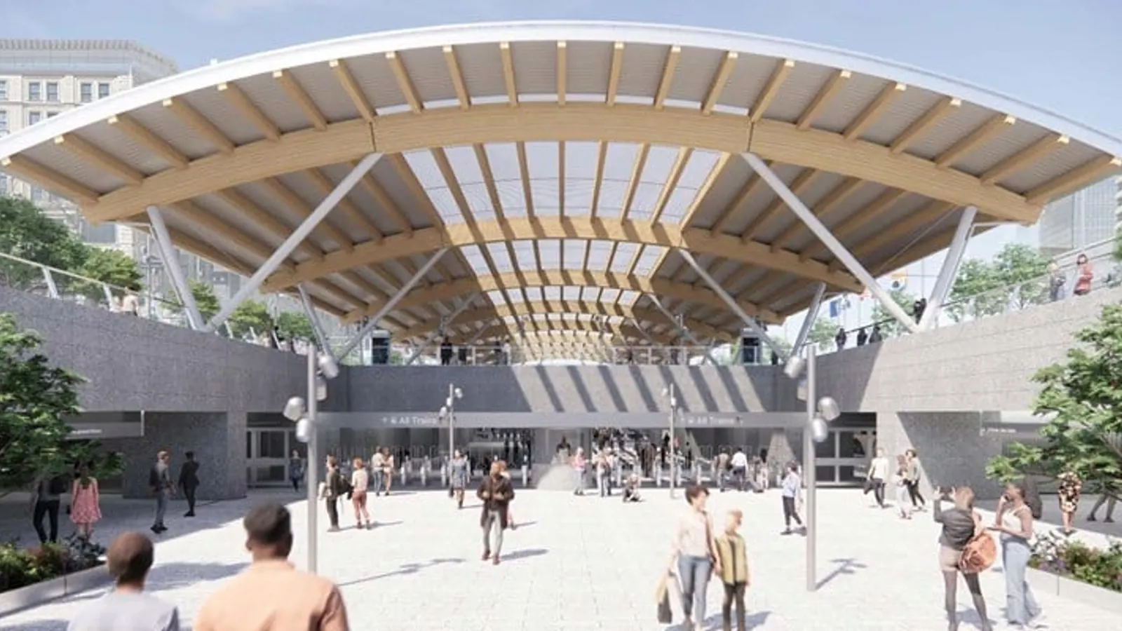 Skanska avvia la demolizione chirurgica del canopy della stazione Five Points di Atlanta