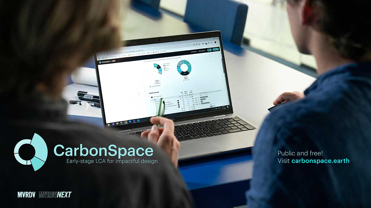 CarbonSpace: il nuovo strumento web gratuito di MVRDV per la gestione del carbonio incorporato nella progettazione edilizia