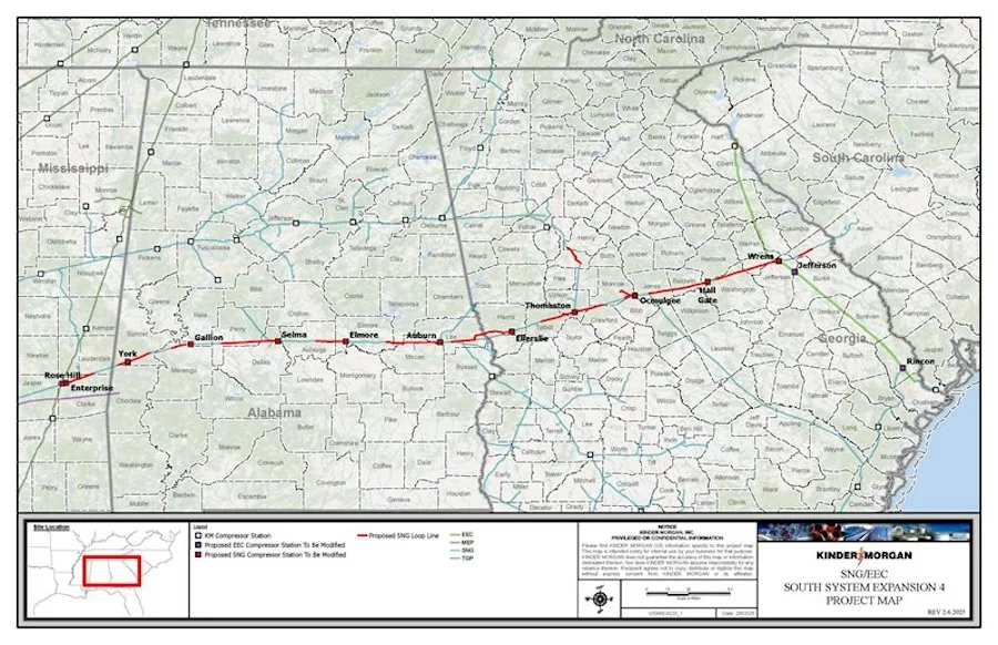 Kinder Morgan aggiunge due progetti da 5 miliardi di dollari alla lista FAST‑41 per l’espansione del gas naturale