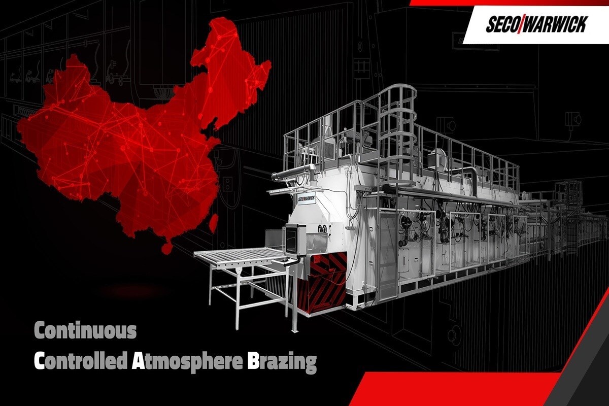 SECO/WARWICK amplia la produzione in Cina con una nuova linea di brasatura a atmosfera controllata 1600 mm per componenti HVAC dei veicoli