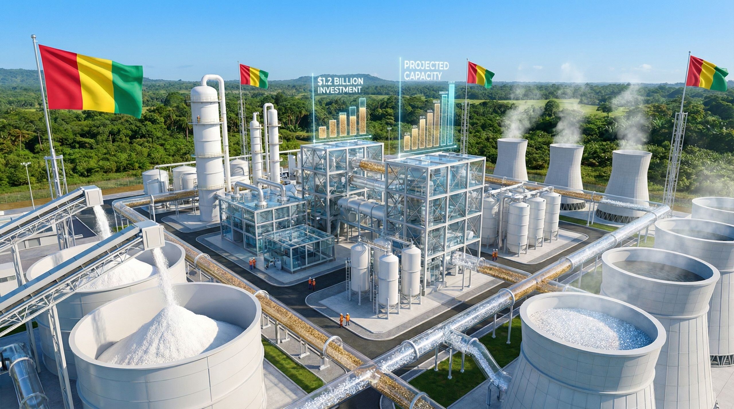 Guinea avvia la costruzione della raffineria di alumina di Boké: 1,2 milioni di tonnellate all’anno.