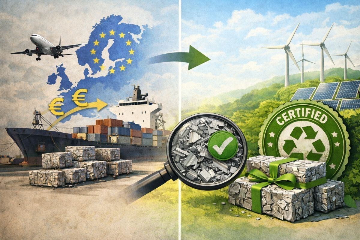 UE valuta restrizioni all'esportazione di scarti di alluminio: impatti sui riciclatori e sui costi