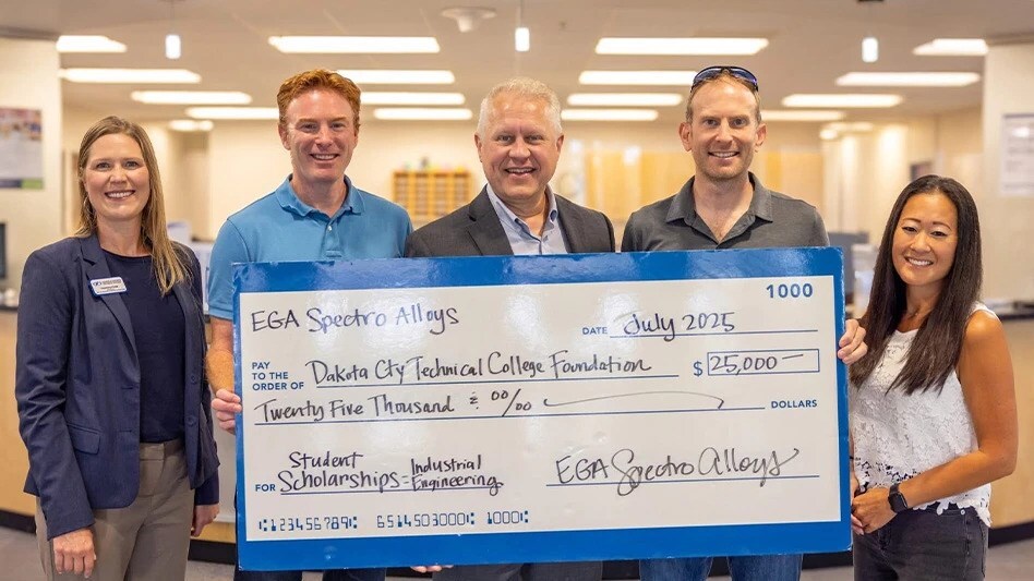 EGA Spectro Alloys regala 100.000 USD a 30 enti non profit per le festività