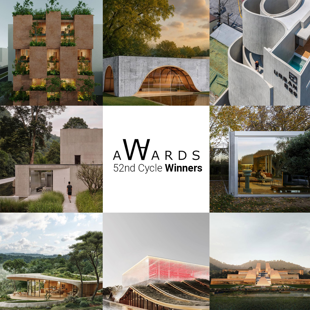 World Architecture Community annuncia i vincitori del 52° WA Awards: premi per architettura, design e progetti studenteschi