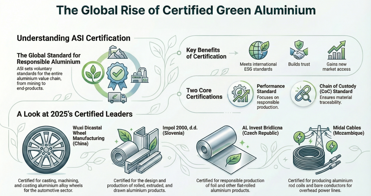 2025: 15 aziende del settore alluminio ottengono la certificazione ASI