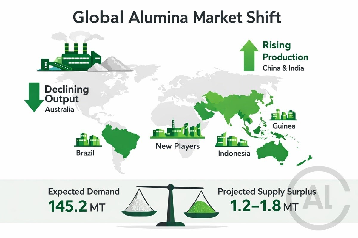 Alumina in crescita: previsioni 2025‑2026 e impatti sul mercato globale dell’alluminio