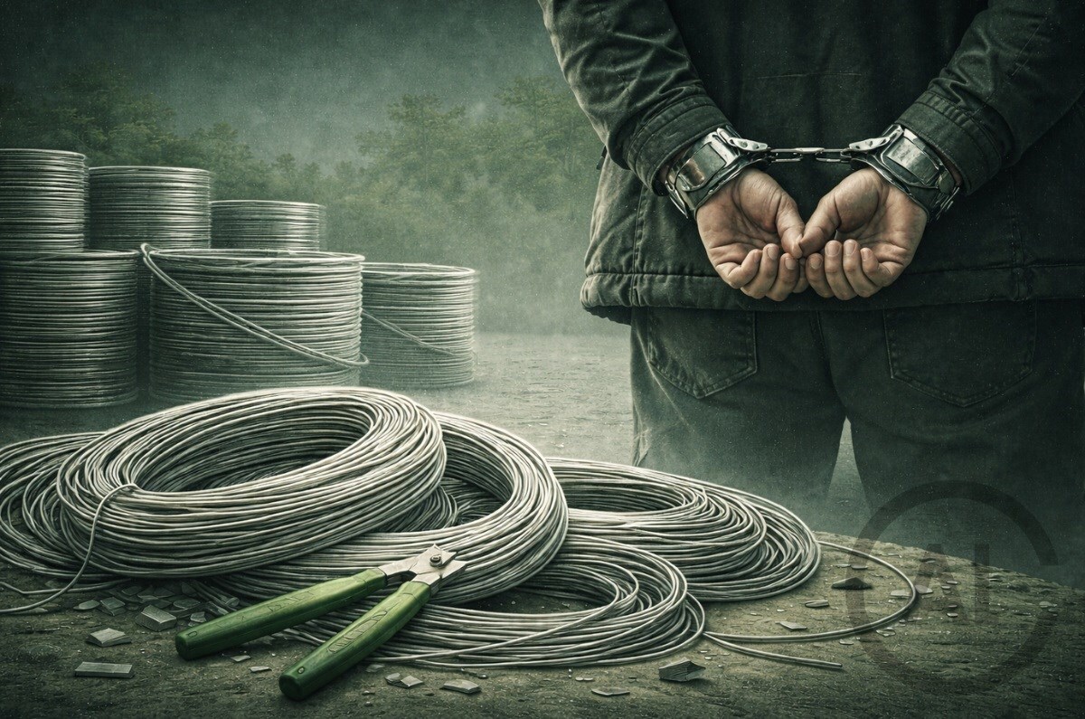 Polizia di Ahmedabad arresta banda di ladri di fili di alluminio: 800.000 USD recuperati