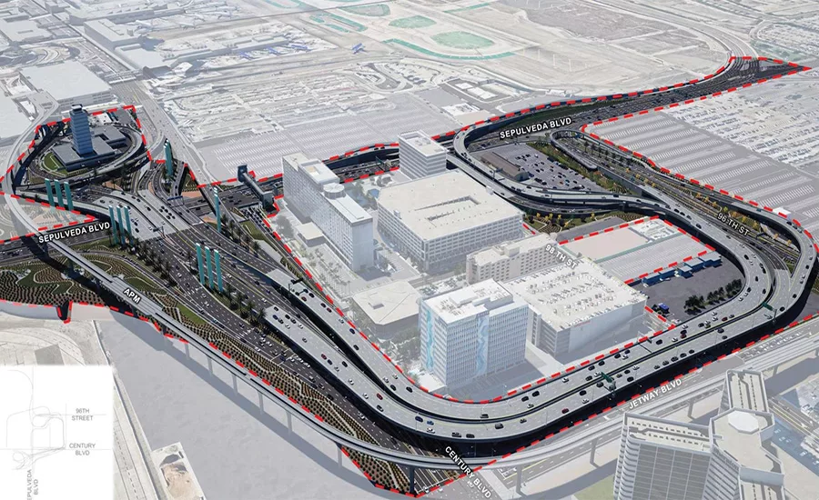 LAX si rinnova: Skanska e Flatiron investono 445 milioni per ristrutturare accessi e ponti