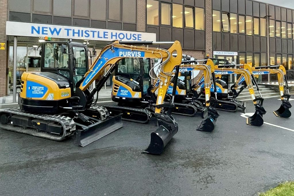 Robert Purvis Plant Hire amplia la flotta con 45 escavatori Sany: un investimento strategico per il mercato delle costruzioni