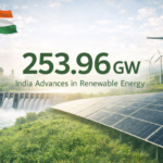 India raggiunge 254 GW di energia rinnovabile: crescita del 228 % verso l’obiettivo di 500 GW entro 2030