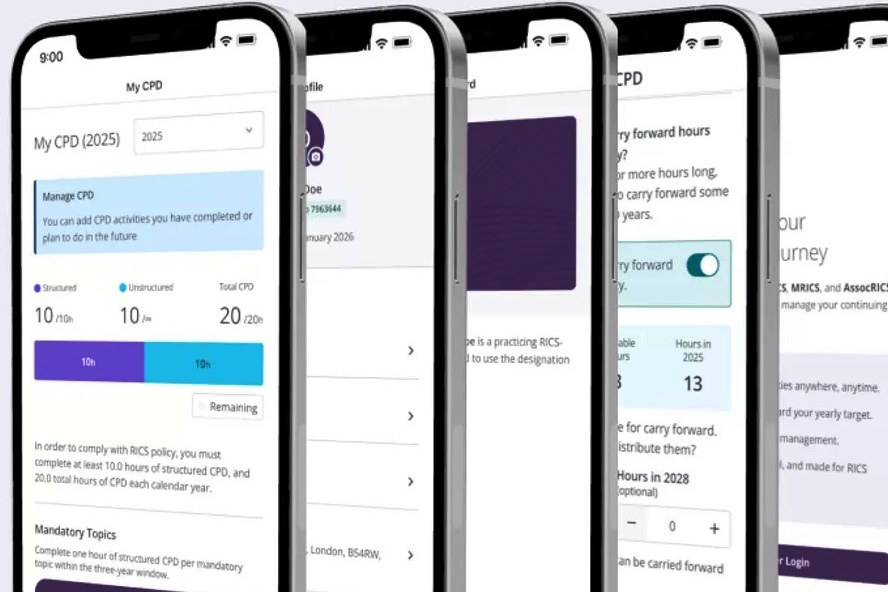 RICS lancia un'app per il CPD: il nuovo framework di sviluppo professionale continuo