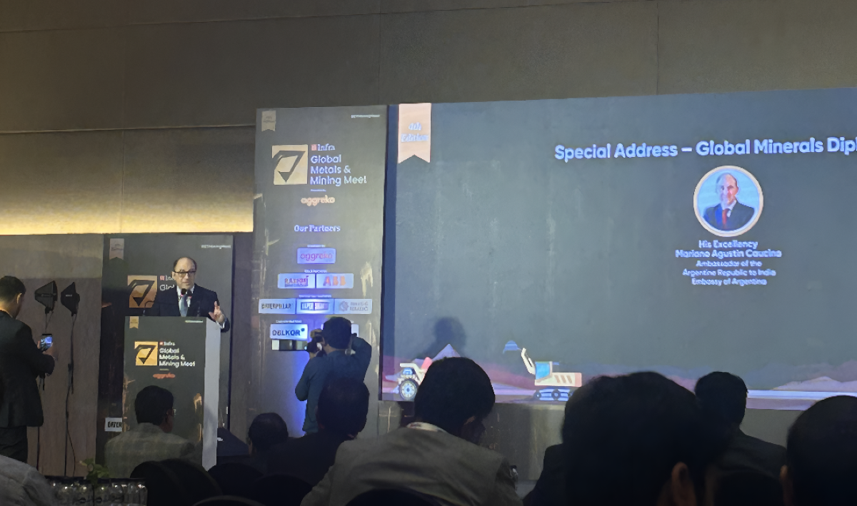 India e Argentina rafforzano le relazioni minerarie: l'ambasciatore argentino sottolinea il ruolo del litio al Global Metals and Mining Meet 2026
