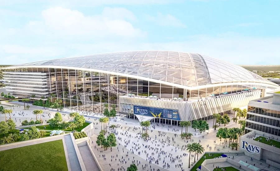 Tampa Bay Rays svela renderings di nuovo stadio da 31.000 posti: il più piccolo della MLB, previsto per il 2029
